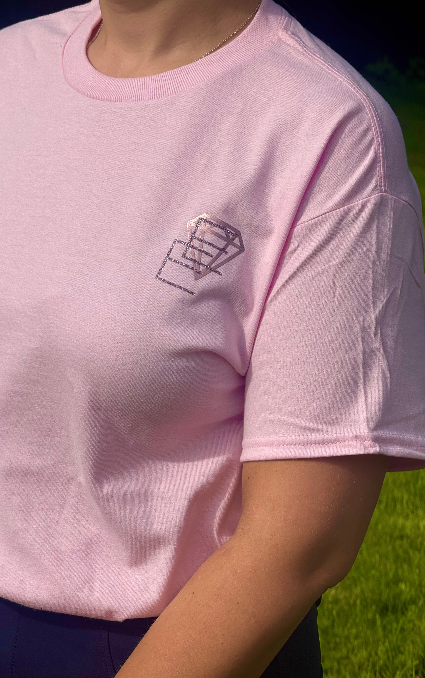 Equilite Equestrian Signature Tee - Powder Puff Pink