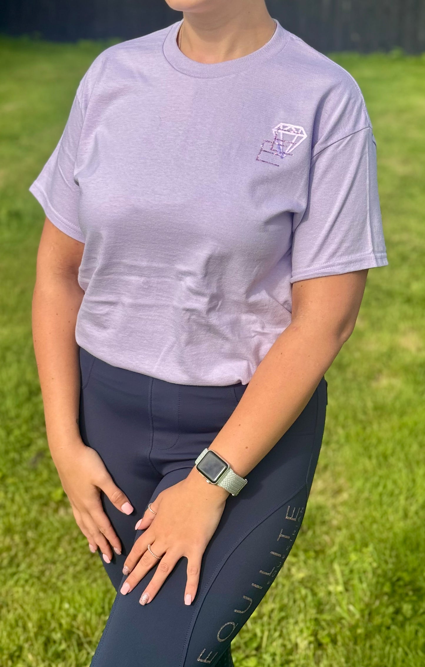 Equilite Equestrian Signature Tee - Lavender