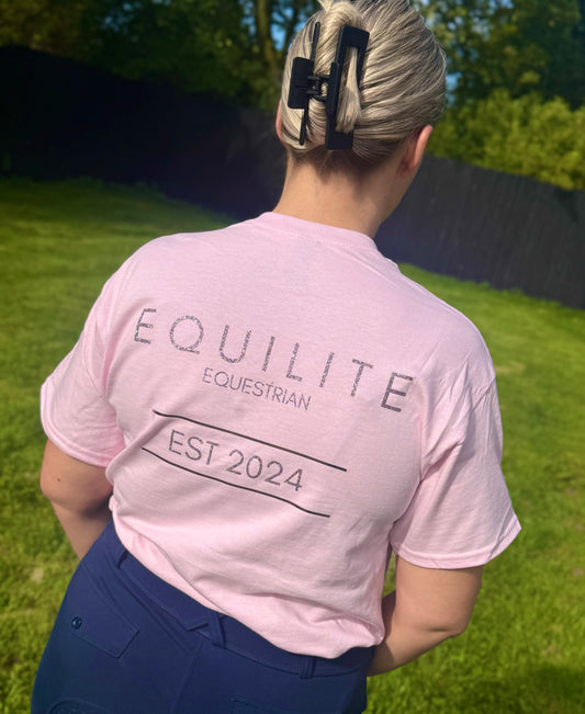 Equilite Equestrian Signature Tee - Powder Puff Pink