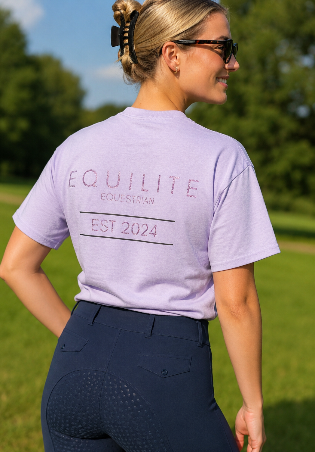 Equilite Equestrian Signature Tee - Lavender